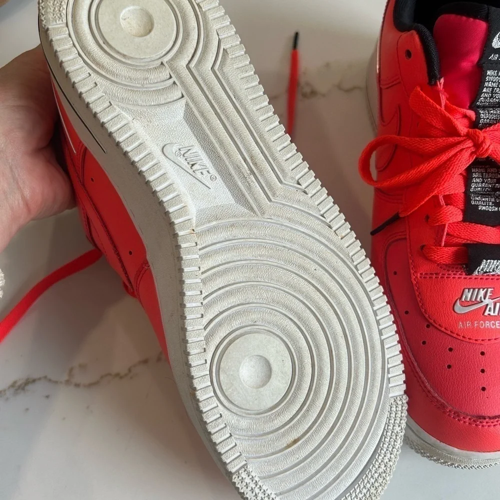 Nike Air Force 1 '07 LV8 'Double Air Pack - Laser Crimson men’s 9